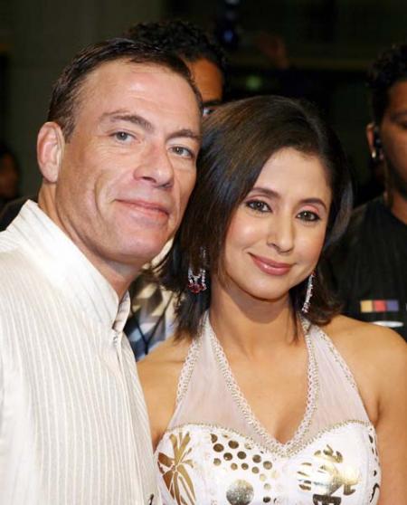 van damme et son &eacute;pouse